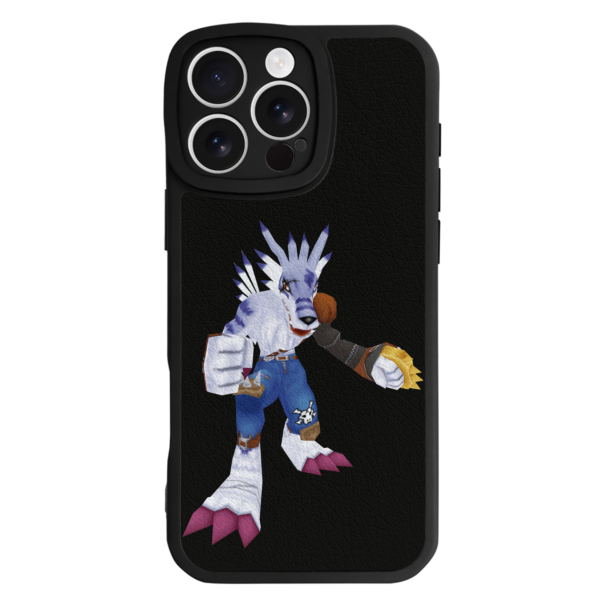 （画像用） Digimon デジタルモンスター/デジモン 【iPhone 16シリーズ対応】シリコンスマホケース（レザー調） 材質：シリコン